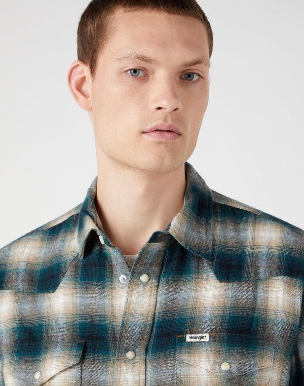 Cabano Wrangler Check Shirt Matc 1919 R Green