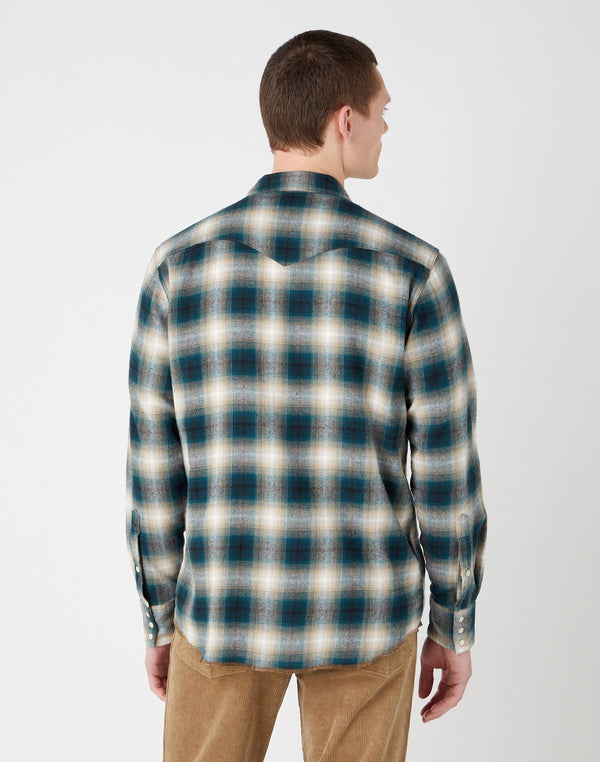 Cabano Wrangler Check Shirt Matc 1919 R Green