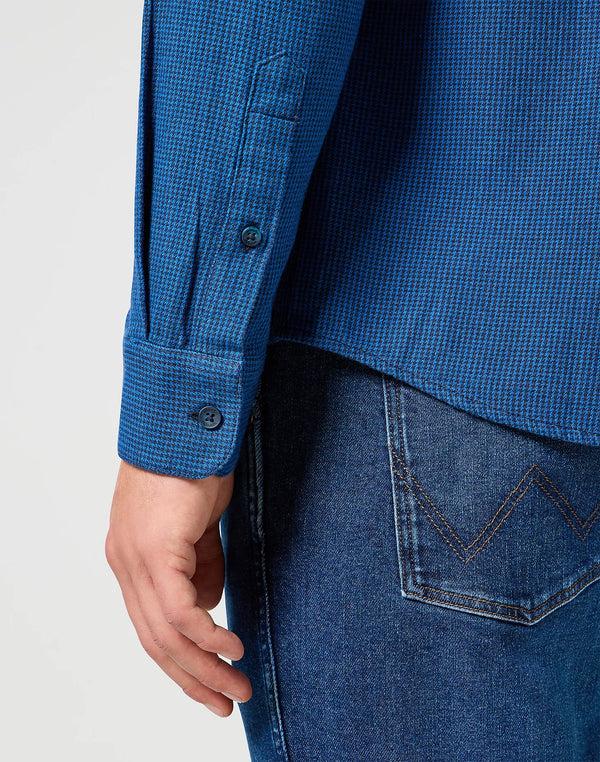 Cabano Wrangler Flannel Shirt 7220 B K Blue