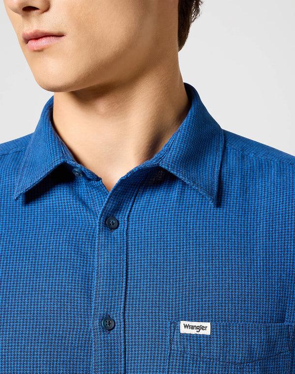 Cabano Wrangler Flannel Shirt 7220 B K Blue