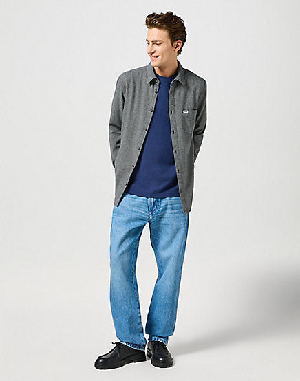 Cabano Wrangler Flannel Shirt 7253 Dg R Dark Grey