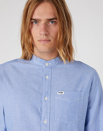 Cabano Wrangler Grandad Shirt Bmx50 K Blue