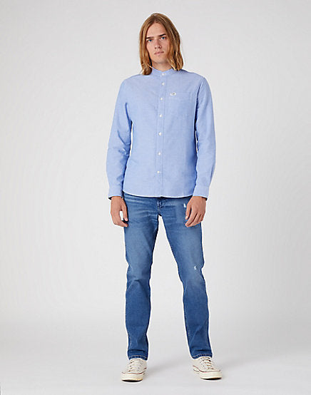 Cabano Wrangler Grandad Shirt Bmx50 K Blue