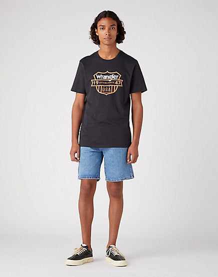 Cabano Wrangler Graphic T-Shirt Faded 751 K Black