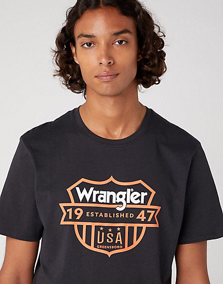 cabano Wrangler Graphic T-Shirt Faded 751 K Black