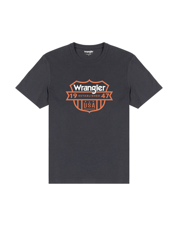 Cabano Wrangler Graphic T-Shirt Faded 751 R Black