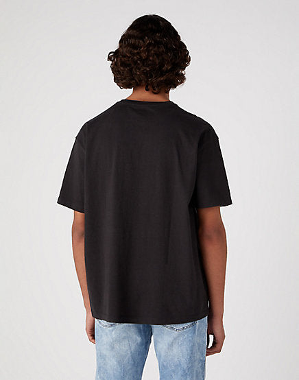 Cabano Wrangler Graphic T-Shirt Faded Xv6 K Black