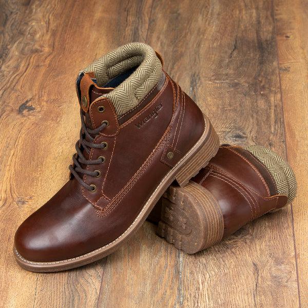 cabano Wrangler Hill Men High Boots 3044 B R Brown