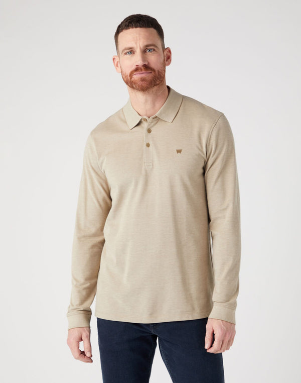 cabano Wrangler Long Sleeve Polo 1120 K Beige