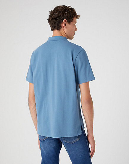 Cabano Wrangler Pique Polo 484Z R Mid Blue
