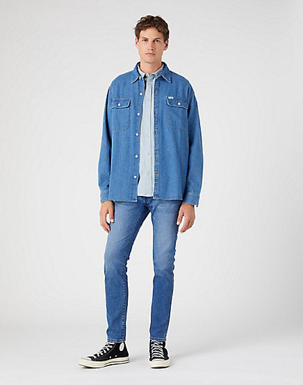 Cabano Wrangler Shirt Blue Fog K Light Blue