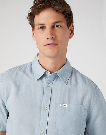 cabano Wrangler Shirt Blue Fog K Light Blue