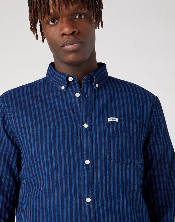 Cabano Wrangler Striped Shirt 1057 R Navy