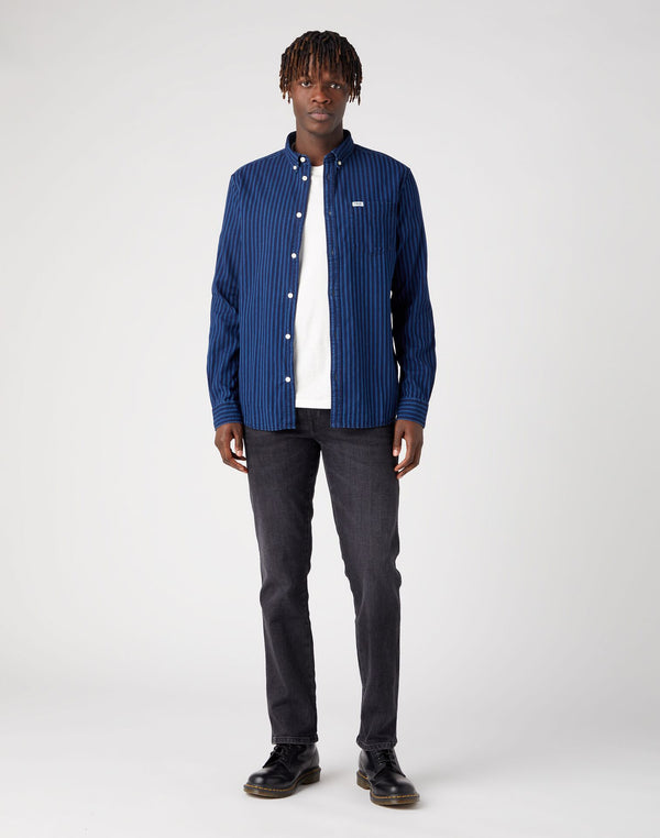 Cabano Wrangler Striped Shirt 1057 R Navy