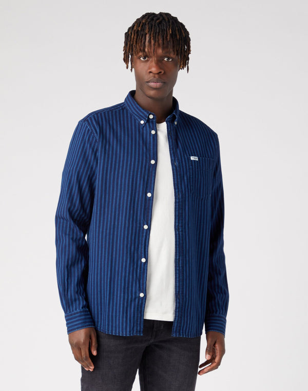 cabano Wrangler Striped Shirt 1057 R Navy