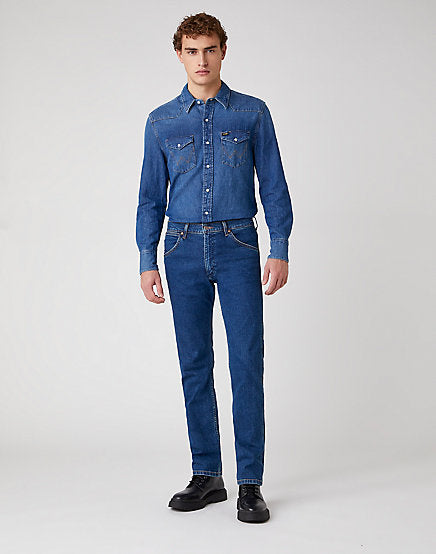 Cabano Wrangler Texas Icon Jeans 11Mwz R Mid Blue