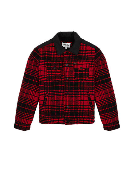 Cabano Wrangler Wool Trucker Jacket R Red