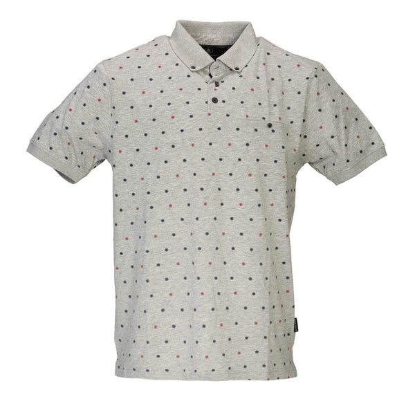 Cabano Chris Cayne Button Down Collar T-Shirt R Blue Chris Cayne Button Down Collar T-Shirt R Grey