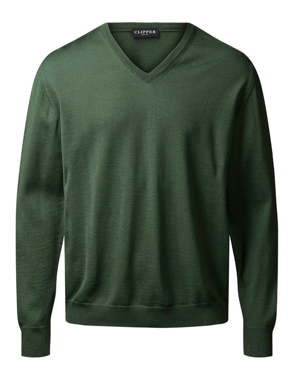 Cabano Clipper Milan V-Neck Jumper 89411 R Dark Red Clipper Milan V-Neck Jumper 89411 R Mid Green