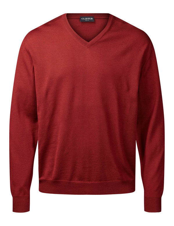 cabano Clipper Milan V-Neck Jumper 89411 R Dark Red Clipper Milan V-Neck Jumper 89411 R Mid Green
