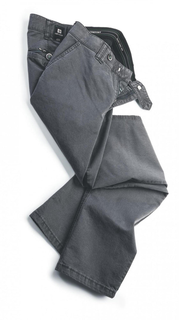 Cabano Club Of Comfort Cotton Trousers Denver4402n R Grey