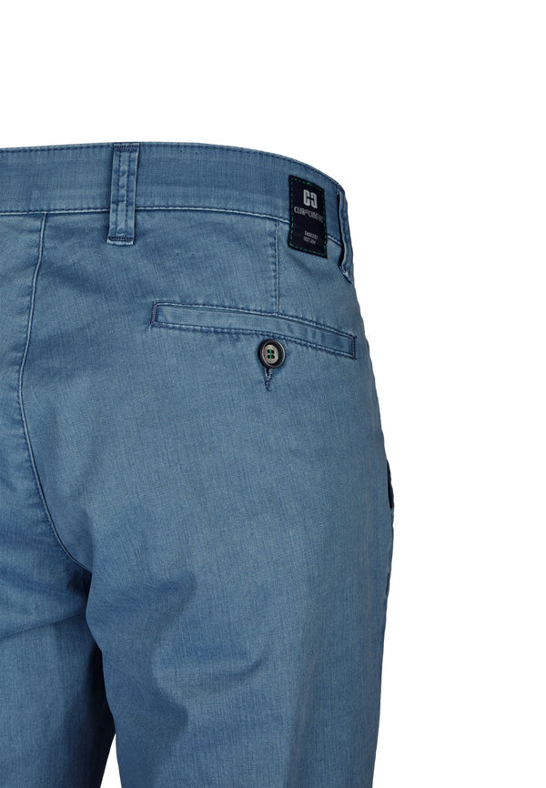 Cabano Club Of Comfort Denver 7901 Cotton Trousers B K Blue