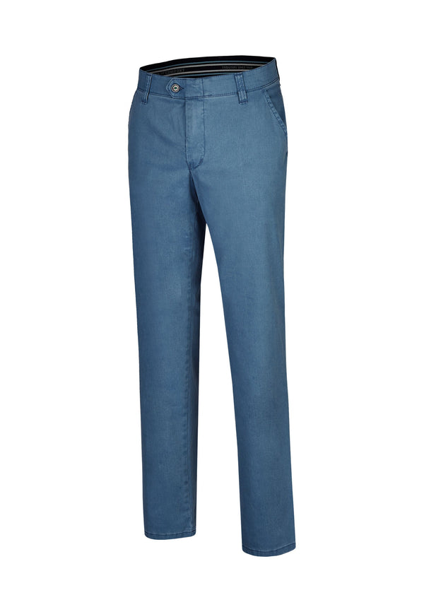 cabano Club Of Comfort Denver 7901 Cotton Trousers B K Blue