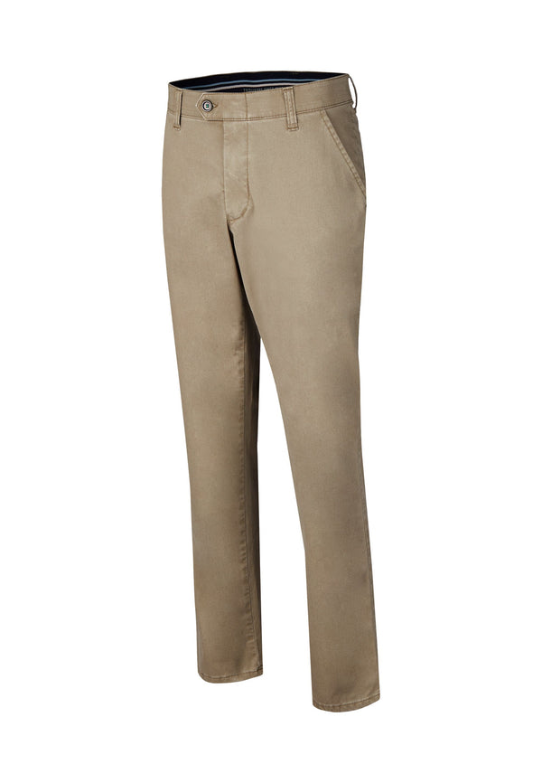 cabano Club Of Comfort Denver 7901 Cotton Trousers Bg K Beige