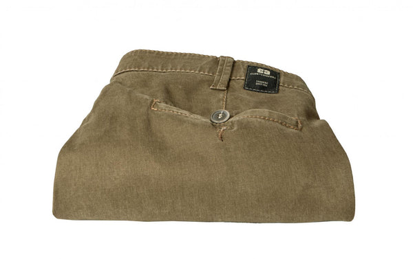 Cabano Club Of Comfort Garvey Cotton Trousers 6421 F R Dark Beige