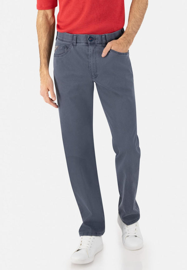 cabano Club Of Comfort Keno Cotton Trousers 6527 R Blue