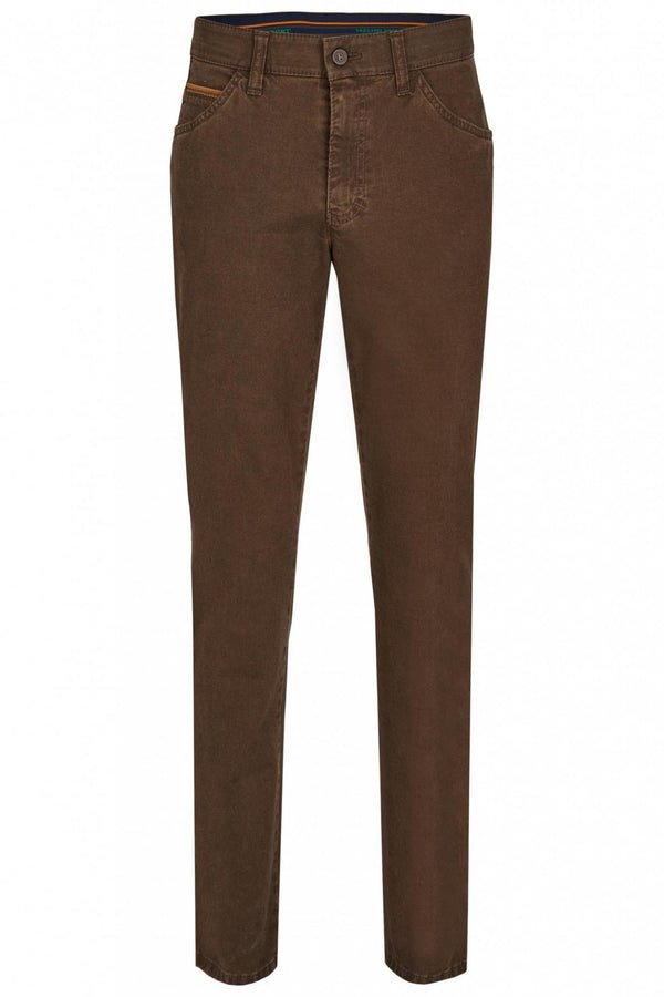Cabano Club Of Comfort Marvin Cotton Trousers 7611 B R Brown