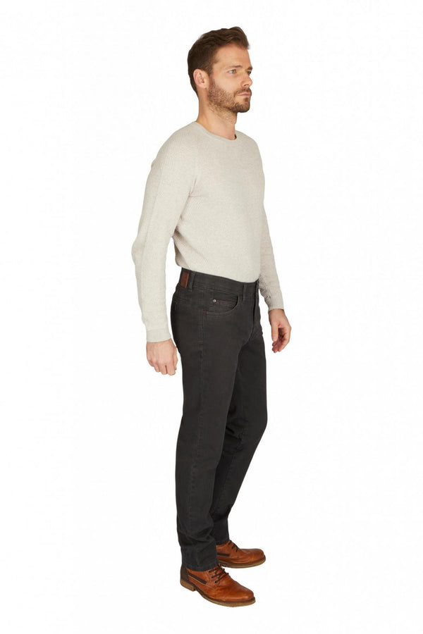 Cabano Club Of Comfort Marvin Cotton Trousers 7611 C R Dark Grey