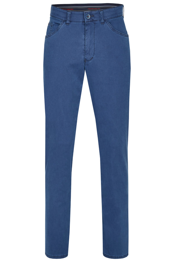 Cabano Club Of Comfort Western Style Cotton Trousers Keno R Blue