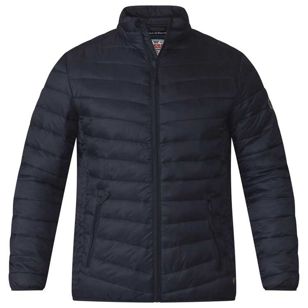 Cabano D555 Duke Bastian Faux Down Round Neck Puffa Jacket K Black D555 Duke Bastian Faux Down Round Neck Puffa Jacket K Navy