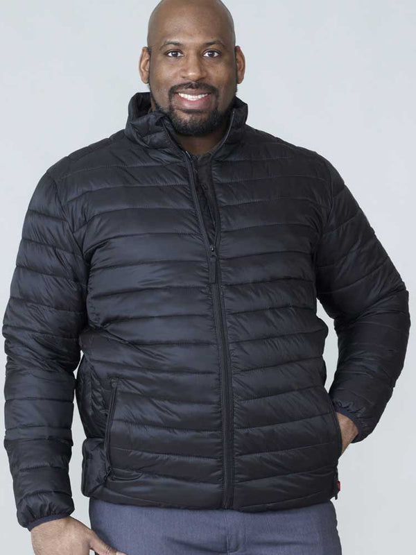 Cabano D555 Duke Bastian Faux Down Round Neck Puffa Jacket K Black D555 Duke Bastian Faux Down Round Neck Puffa Jacket K Navy