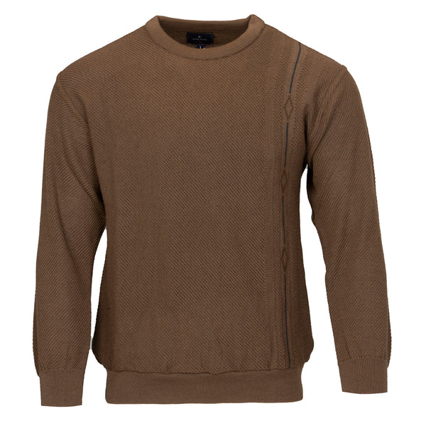 cabano Deer Park Round Neck Jumper 3244 C K Dark Beige