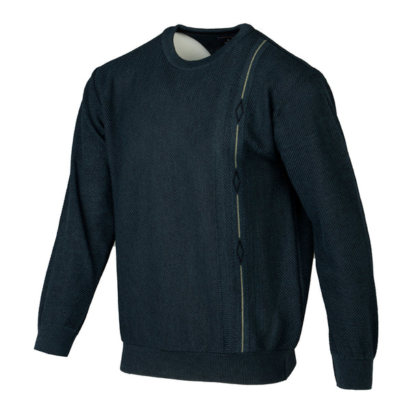 Cabano Deer Park Round Neck Jumper 3244 G R Teal Green