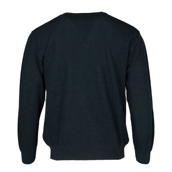 Cabano Deer Park Round Neck Jumper 3244 G R Teal Green
