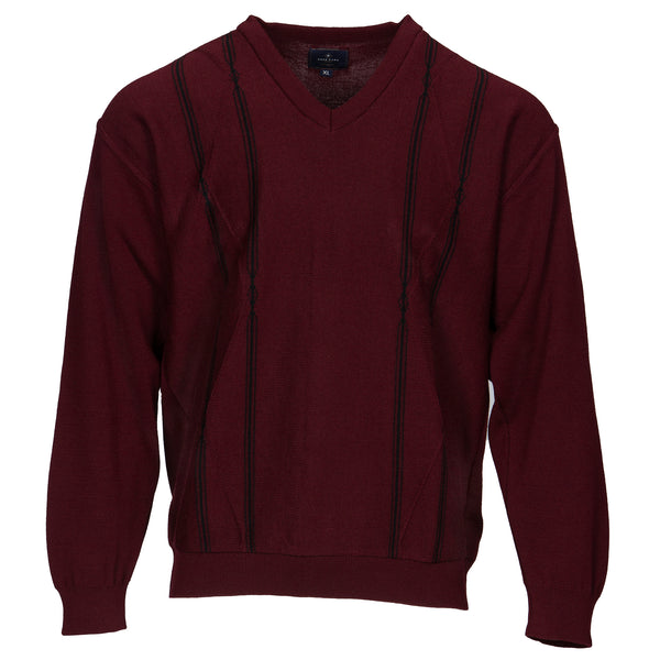 Cabano Deer Park V-Neck Jumper 3121 R Navy Deer Park V-Neck Jumper 3121 R Wine