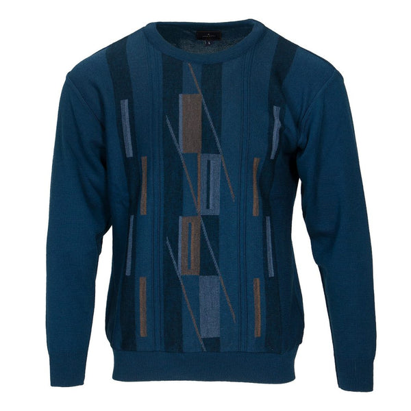 cabano Deerpark Geometric Pattern Crew Neck Sweatshirt R Blue Deerpark Geometric Pattern Crew Neck Sweatshirt R Wine