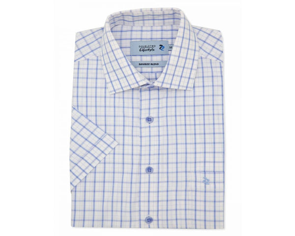 Cabano Double Two Check Shirt 1034 K Blue Double Two Check Shirt 1034 K Purple