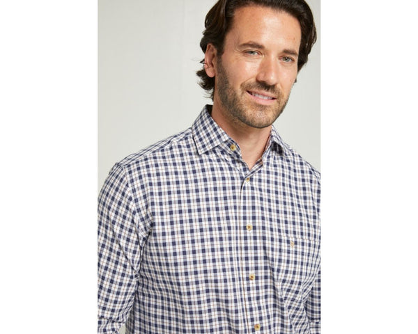Cabano Double Two Check Shirt 5108 K Brown Double Two Check Shirt 5108 K Red