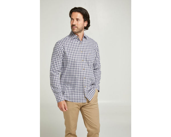 Cabano Double Two Check Shirt 5108 K Brown Double Two Check Shirt 5108 K Red