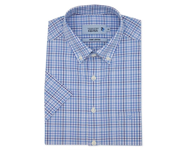 Cabano Double Two Short Sleeve Shirt 1052 K Light Blue Double Two Short Sleeve Shirt 1052 K Navy