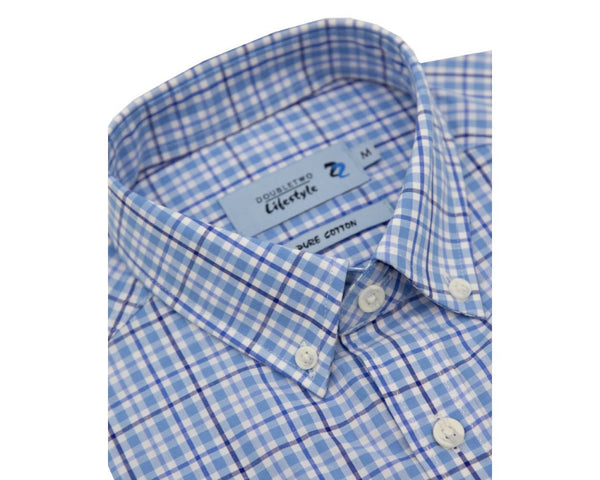 Cabano Double Two Short Sleeve Shirt 1052 K Light Blue Double Two Short Sleeve Shirt 1052 K Navy