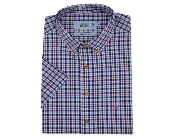 cabano Double Two Short Sleeve Shirt 1052 K Light Blue Double Two Short Sleeve Shirt 1052 K Navy