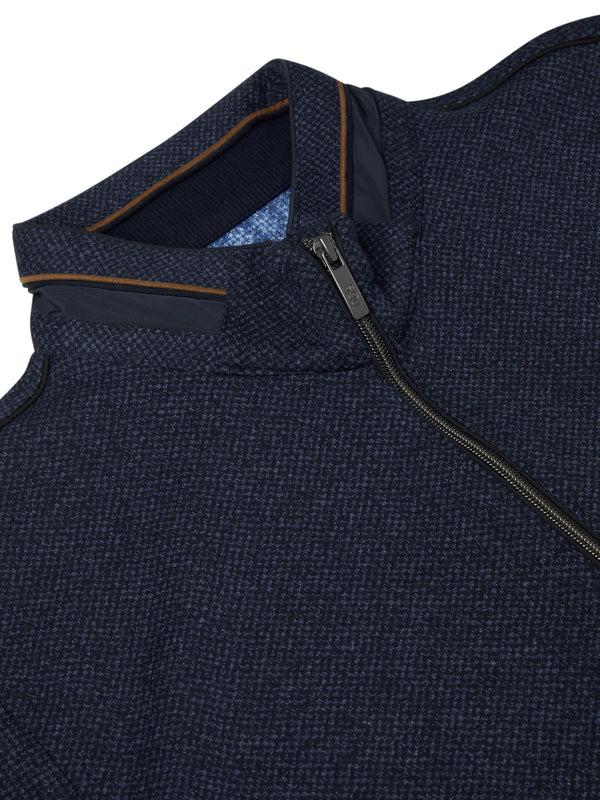 Cabano Drifter 1/4 Zip 5186 Polo Sweatshirt Db R Dark Blue