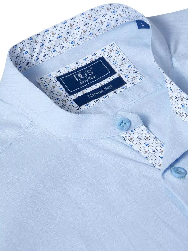 Cabano Drifter Grandfather Shirt Aldo B R Light Blue