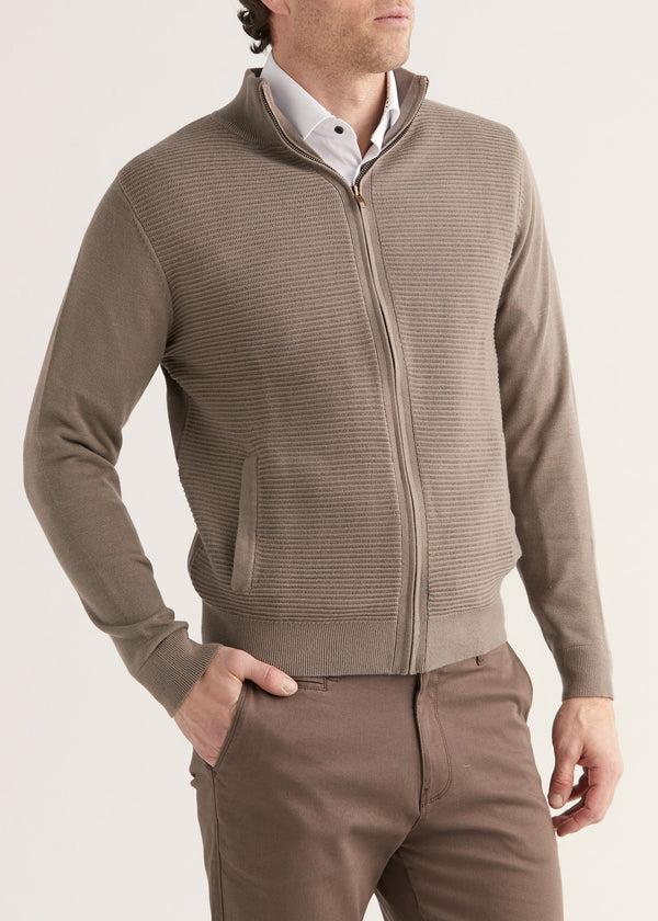 cabano Erla Full Zip Sweater 705 R Light Beige Erla Full Zip Sweater 705 R Navy