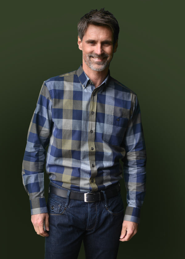 Cabano Gcm Check Shirt 5716 K Green Gcm Check Shirt 5716 K Purple